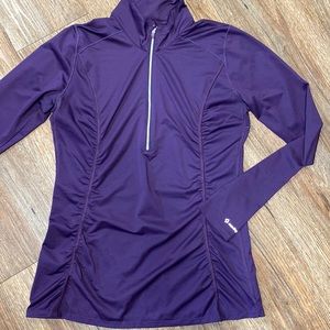 *Moving Comfort* Long Sleeve 1/2 Zip Active Performance Top Thumbholes